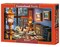 1000 Piece Jigsaw Puzzle, Afternoon Tea, Classic interior, old fashioned furniture, oil lamp, beautiful vase, Adult Puzzle, Castorland C-104116-2
